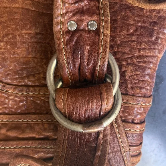 Vintage Y2K Ruehl No. 925 (A&F) Oversize Messenger Brown Leather Bag Academia - Picture 9 of 16